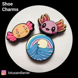 Shoe Charms"Axolotl" Set of 3